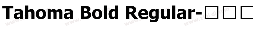 Tahoma Bold Regular字体转换